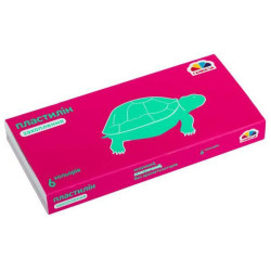 Пластилин детский, 6 цветов, 120г "Захоплення", в кор. 16*8*1,5см, Украина, ТМ Гамма