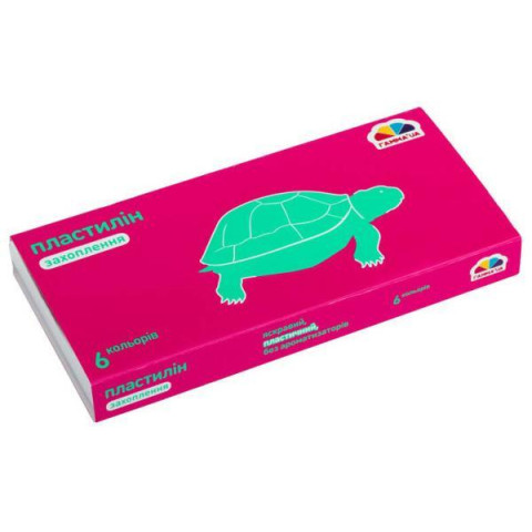 Пластилин детский, 6 цветов, 120г "Захоплення", в кор. 16*8*1,5см, Украина, ТМ Гамма арт: 200301