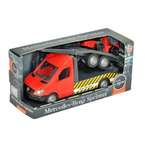 Автомобиль Mercedes-Benz Sprinter эвакуатор с лафером, черный Wader (39740)