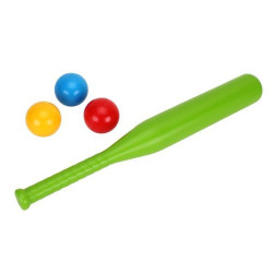 Набор для игры в бейсбол, 3 шара, в сетке 53*6см, ТМ Технок