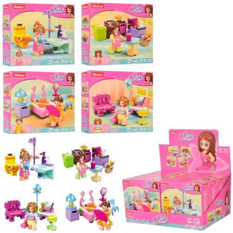 Конструктор SLUBAN комната, от 42дет, ЦЕНА ЗА 1ШТ., В УП. 8ШТ.,