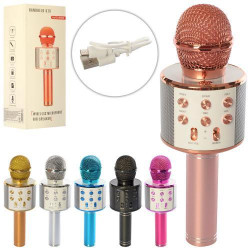 Микрофон 23см, аккум, Bluetooth, TFслот, USBзар, 6 цветов, в кор. 9,5*25*8,5см