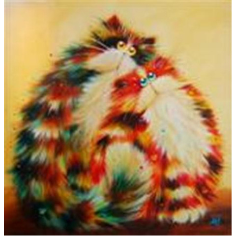 Алмазна мозаїка  Тварини. Перська парочка, 30х40см, полотно без підрамника, Dreamtoys (H8205)