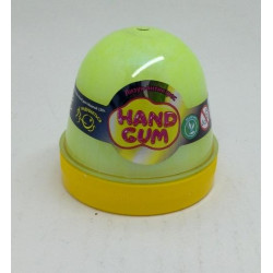 Лізун-антистрес ТМ Mr.Boo Hand gum жовтий, 120 г, в баночку. 7*6см