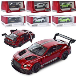 Машина металева "Kinsmart" легкова 5" Bentley Continental GT3, інерц., відкр.дв., 4 кольори, в кор. 16*8,5*7,5см 