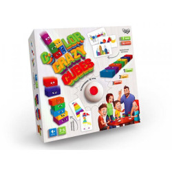 Игра настольная, развлекательная "Color Crazy Cubes", русский